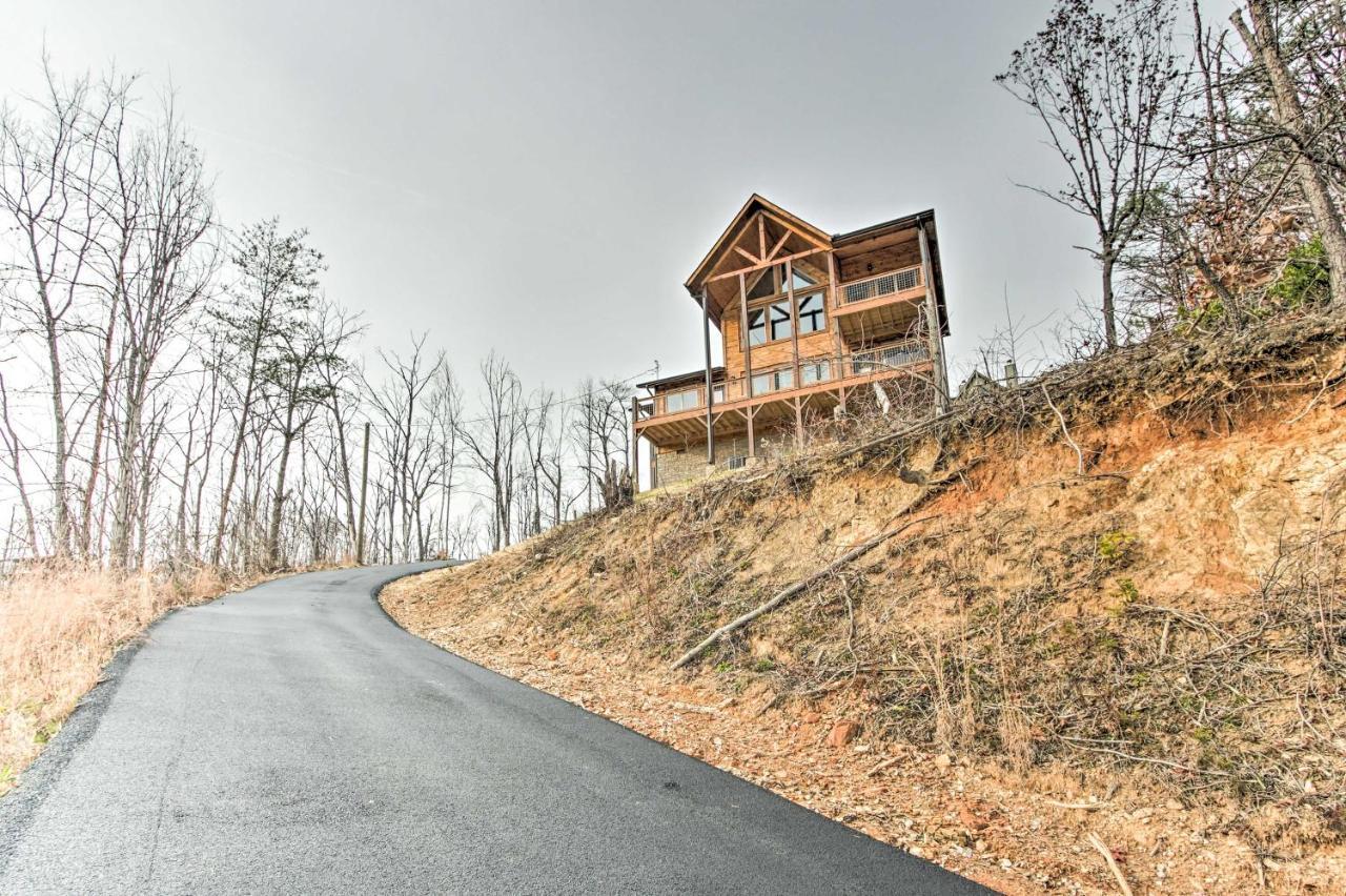 ガトリンバーグ Smoky Mountain Hideaway With Hot Tub, Deck And Views!ヴィラ エクステリア 写真